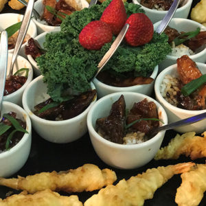 Eloquently Displayed Finger Foods by Willes Fine Foods Brisbane Catering