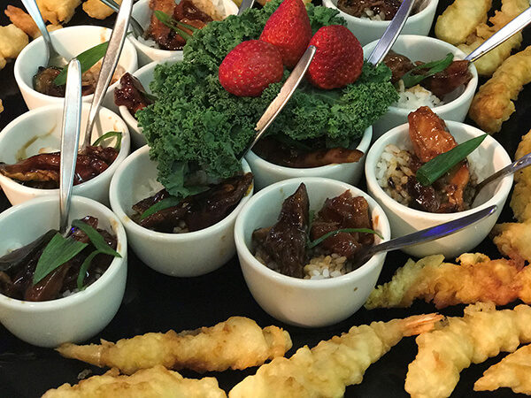 Eloquently Displayed Finger Foods by Willes Fine Foods Brisbane Catering